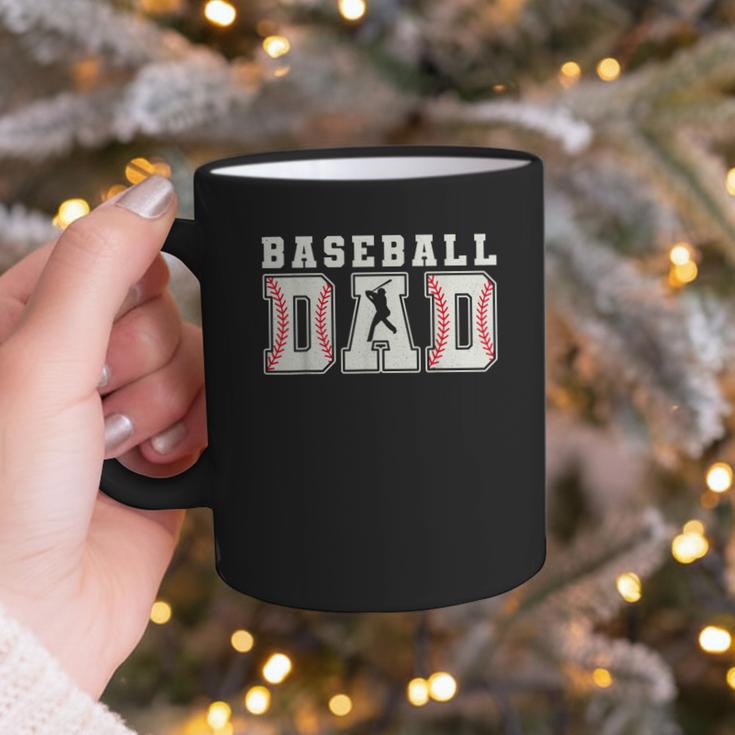 Groovy Baseball Dad Father Happy Fathers Day Sports Game Day Graphic Print Coffee Mug