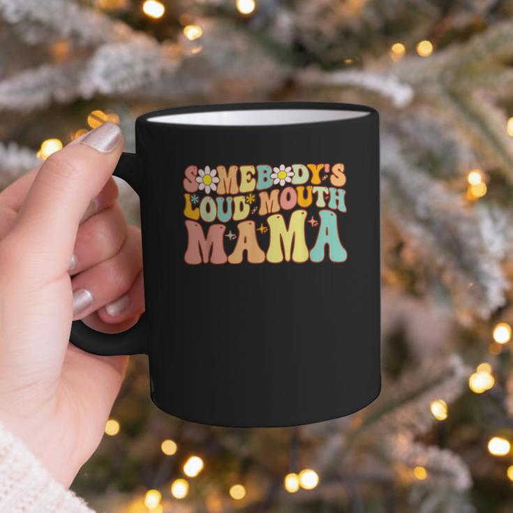 Groovy Somebody's Loud Mouth Mama Baseball Mom Mother's Day Graphic Print Coffee Mug Groovy Somebody's Loud Mouth Mama Baseball Mom Mother's Day Graphic Print Coffee Mug