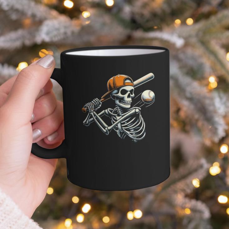 Halloween Boys Batting Skeleton Baseball Graphic Print Coffee Mug Halloween Boys Batting Skeleton Baseball Graphic Print Coffee Mug