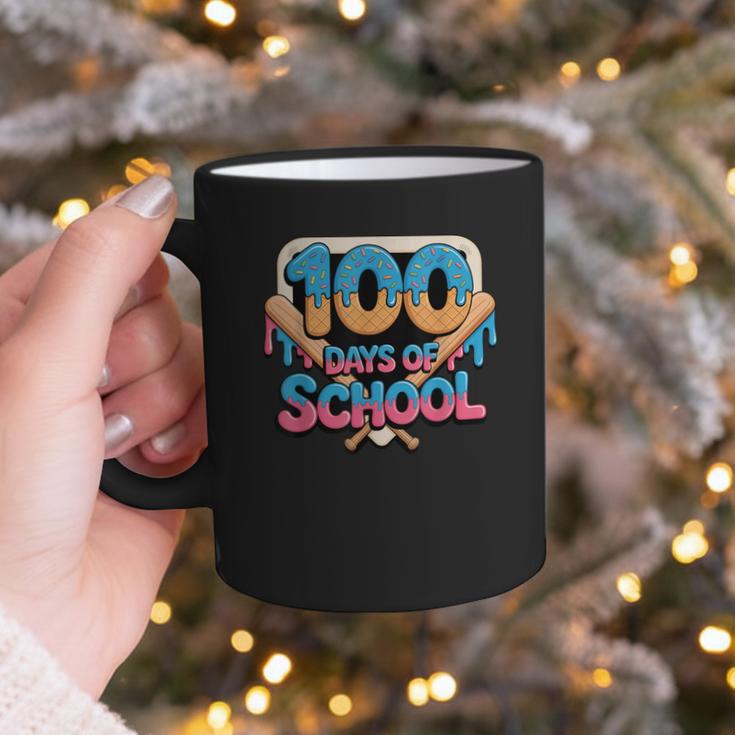 Happy 100 Days Of School Baseball Drip For Kids Teachers Graphic Print Coffee Mug Happy 100 Days Of School Baseball Drip For Kids Teachers Graphic Print Coffee Mug
