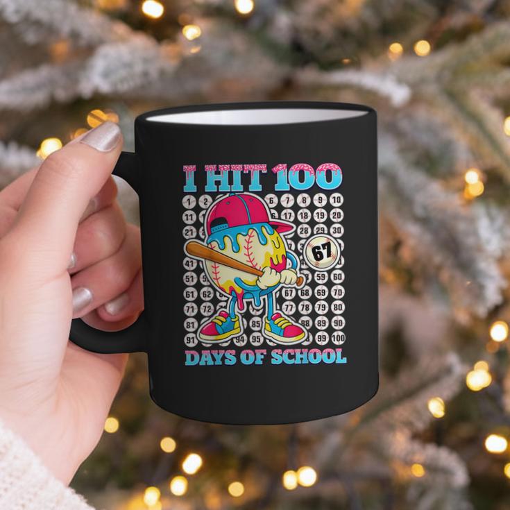 I Hit 100 Days Of School 67 Drip Baseball Boys Kids Graphic Print Coffee Mug I Hit 100 Days Of School 67 Drip Baseball Boys Kids Graphic Print Coffee Mug