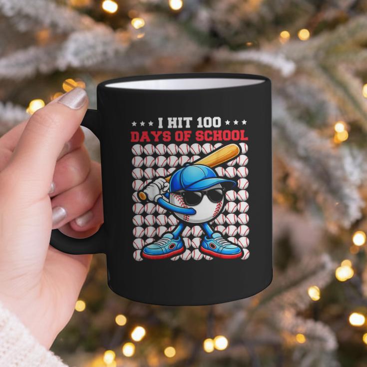 I Hit 100 Days Of School Baseball Player Kids Boys Son Graphic Print Coffee Mug I Hit 100 Days Of School Baseball Player Kids Boys Son Graphic Print Coffee Mug