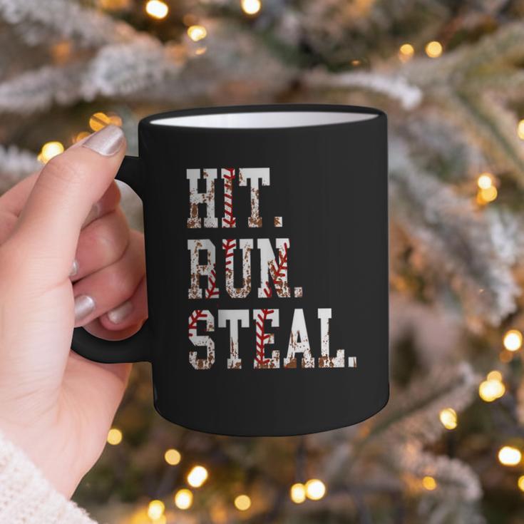 Hit Run Steal Baseball Mom For Women Baseball Graphic Print Coffee Mug Hit Run Steal Baseball Mom For Women Baseball Graphic Print Coffee Mug