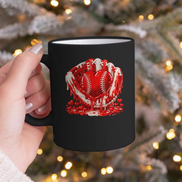 Ice Cream Drip Heart Valentines Day Baseball Boys Youth Kids Graphic Print Coffee Mug