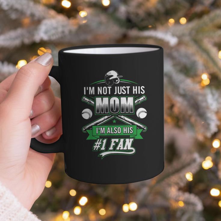 I'm Not Just His Mom I'm His Number 1 Fan Baseball Mommy Graphic Print Coffee Mug