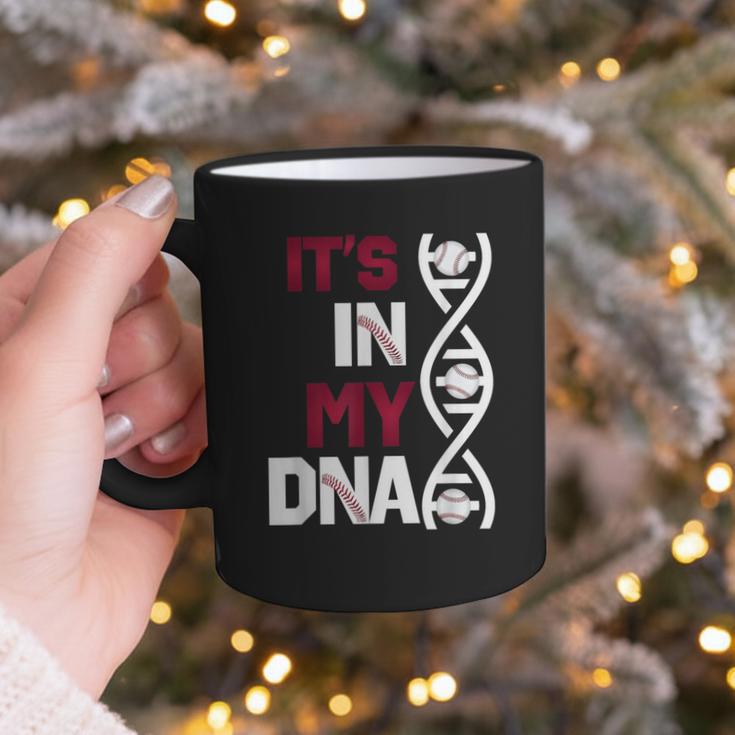 ITS In My DNA Baseball Sport Player Saying Graphic Print Coffee Mug