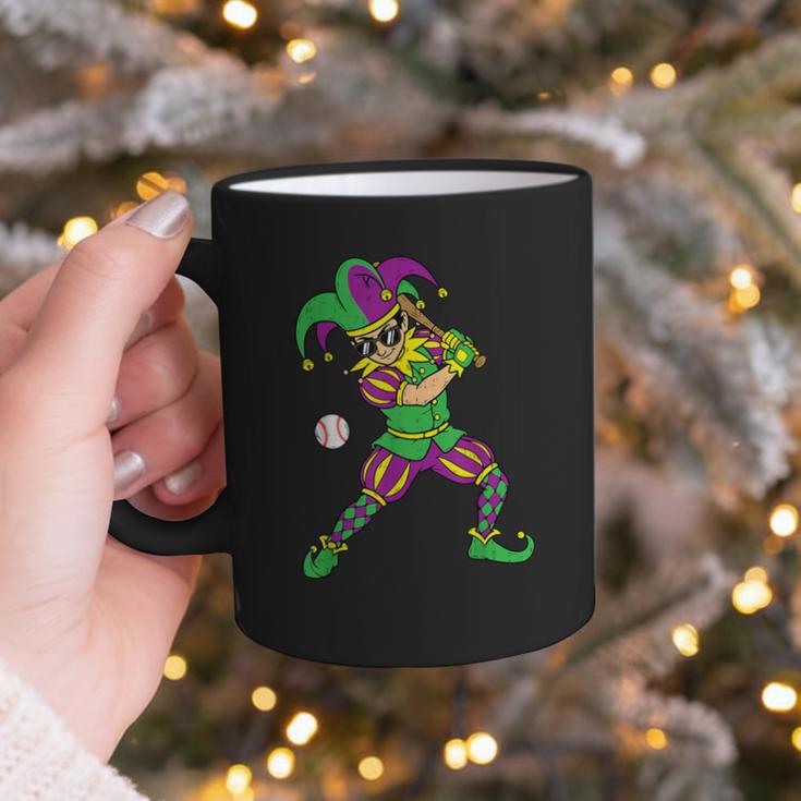 Jester Baseball Mardi Gras Carnival Sport Men Boy Teen Kids Graphic Print Coffee Mug