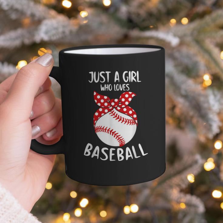 Just A Girl Who Loves Baseball Cute Retro Baseball Lover Graphic Print Coffee Mug Just A Girl Who Loves Baseball Cute Retro Baseball Lover Graphic Print Coffee Mug