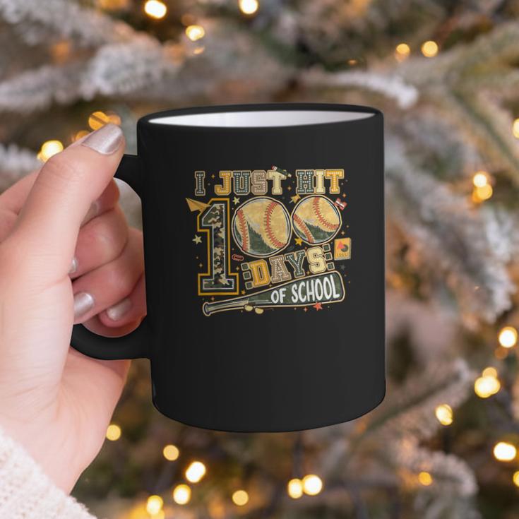 I Just Hit 100 Days Of School Baseball Teacher Student Retro Graphic Print Coffee Mug I Just Hit 100 Days Of School Baseball Teacher Student Retro Graphic Print Coffee Mug