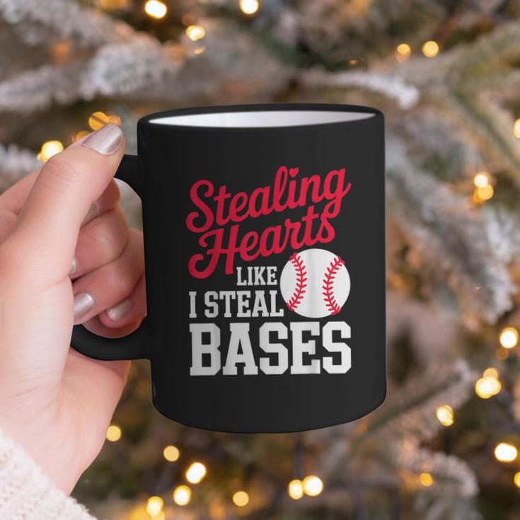 Kids Stealing Hearts Cute Baseball Boys Graphic Print Coffee Mug