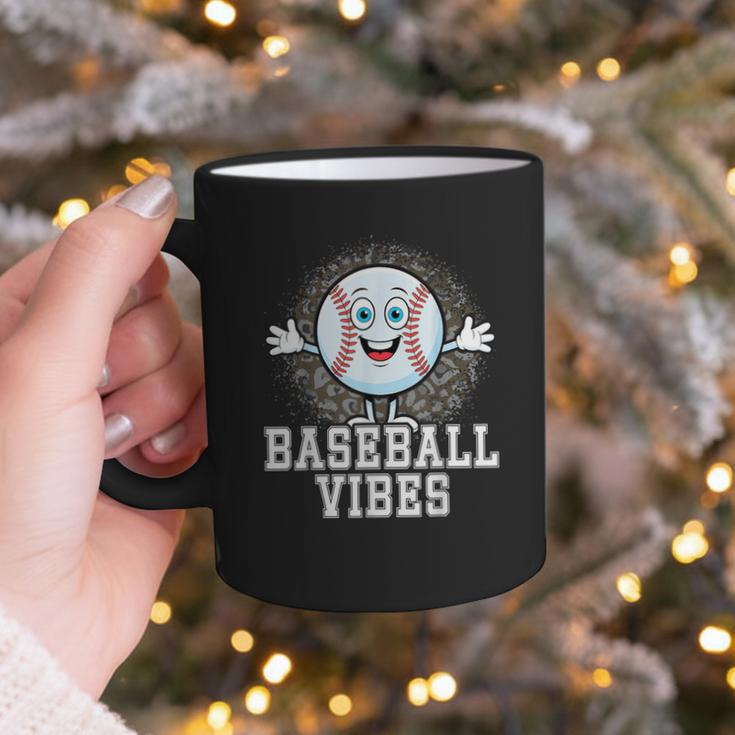 Leopard Baseball Vibes Game Day Softball Life Mom Graphic Print Coffee Mug Leopard Baseball Vibes Game Day Softball Life Mom Graphic Print Coffee Mug
