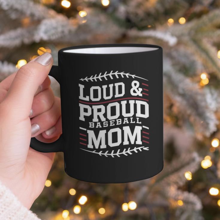 Loud & Proud Baseball Mom Mama Sport Cute Graphic Print Coffee Mug