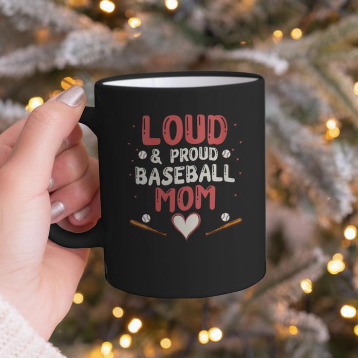 Loud Proud Baseball Mom Graphic Print Coffee Mug