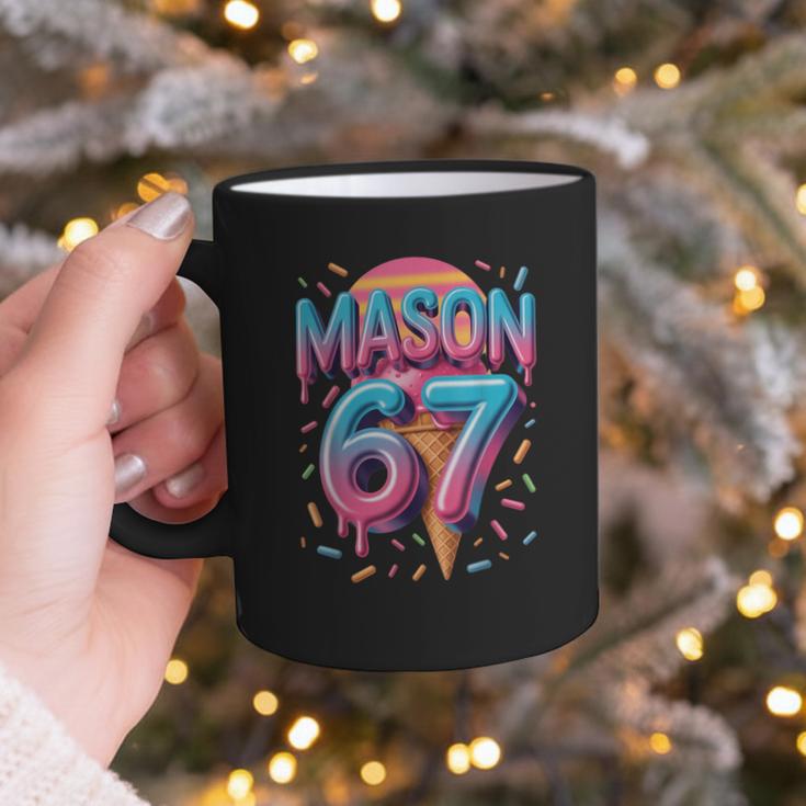 Mason 67 Meme Ice Cream Baseball Drip Graphic Print Coffee Mug Mason 67 Meme Ice Cream Baseball Drip Graphic Print Coffee Mug