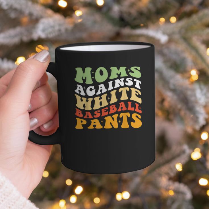 Moms Against Baseball Pants Retro Baseball Mom Graphic Print Coffee Mug Moms Against Baseball Pants Retro Baseball Mom Graphic Print Coffee Mug