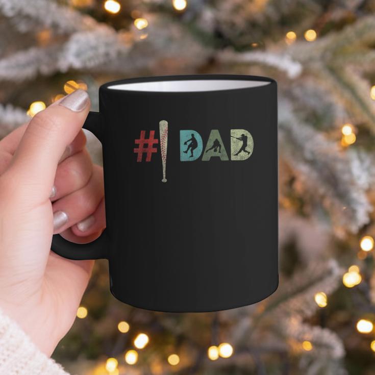 Number One Baseball Dad Father's Day Baseball Player Dad Graphic Print Coffee Mug