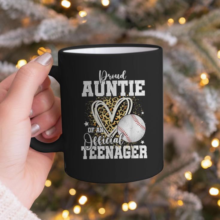 Proud Auntie Of An Official Teenager 13th Birthday Baseball Graphic Print Coffee Mug Proud Auntie Of An Official Teenager 13th Birthday Baseball Graphic Print Coffee Mug