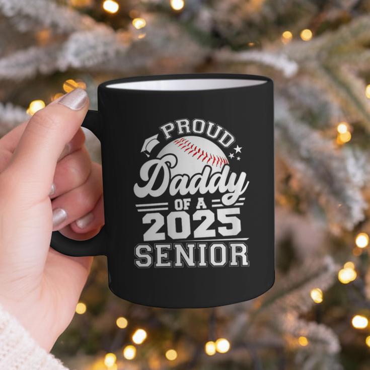 Proud Daddy Of A 2025 Senior Baseball Dad Papa Grad 2025 Graphic Print Coffee Mug