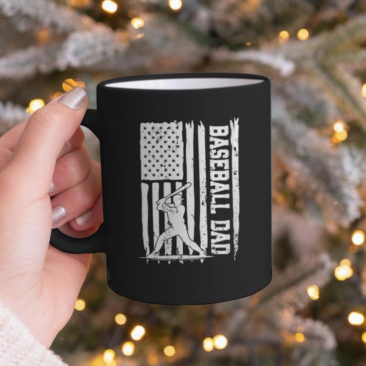 Retro Baseball Dad Us America Flag Fathers Day Graphic Print Coffee Mug Retro Baseball Dad Us America Flag Fathers Day Graphic Print Coffee Mug