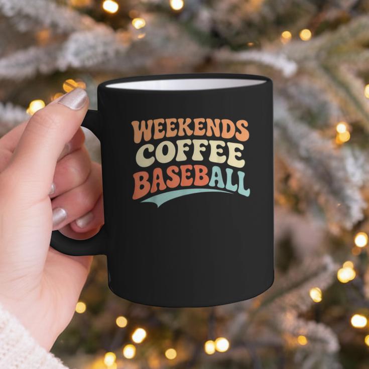 Weekends Coffee Baseball Retro Vibes Graphic Print Coffee Mug Weekends Coffee Baseball Retro Vibes Graphic Print Coffee Mug
