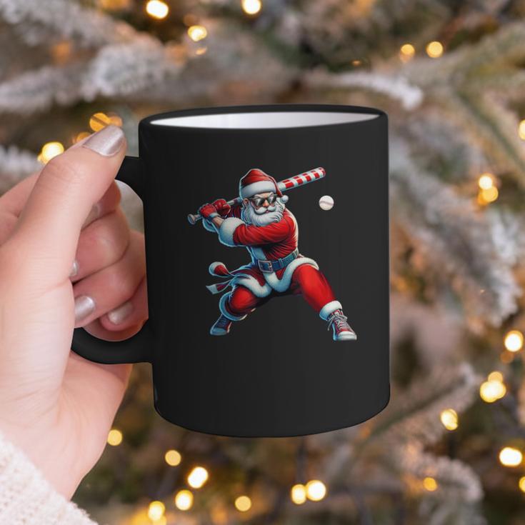Santa Playing Baseball Men Boys Christmas Baseball Player Graphic Print Coffee Mug Santa Playing Baseball Men Boys Christmas Baseball Player Graphic Print Coffee Mug