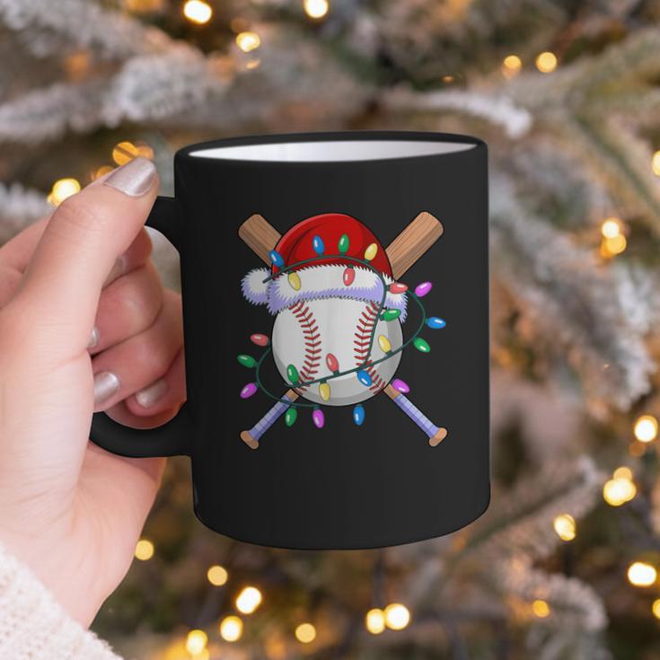 Santa Sports Christmas Baseball Player Graphic Print Coffee Mug Santa Sports Christmas Baseball Player Graphic Print Coffee Mug
