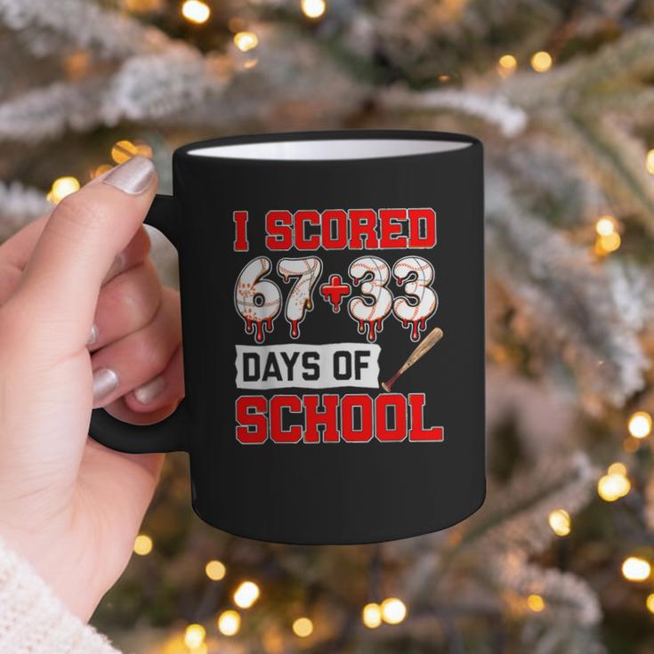 I Scored 6733 100th Days Of School Baseball Six Seven Meme Graphic Print Coffee Mug