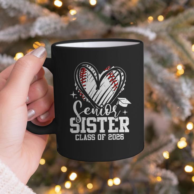 Senior Sister Class Of 2026 Baseball Graduation Heart Graphic Print Coffee Mug