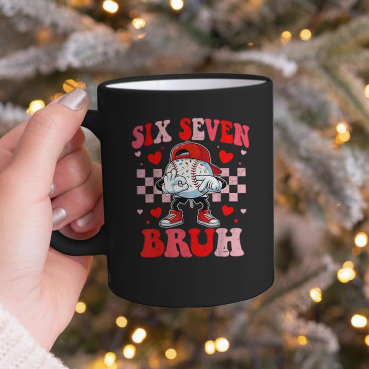 Six Seven 67 Bruh 6 7 Meme Baseball Ice Cream Drip Valentine Graphic Print Coffee Mug Six Seven 67 Bruh 6 7 Meme Baseball Ice Cream Drip Valentine Graphic Print Coffee Mug