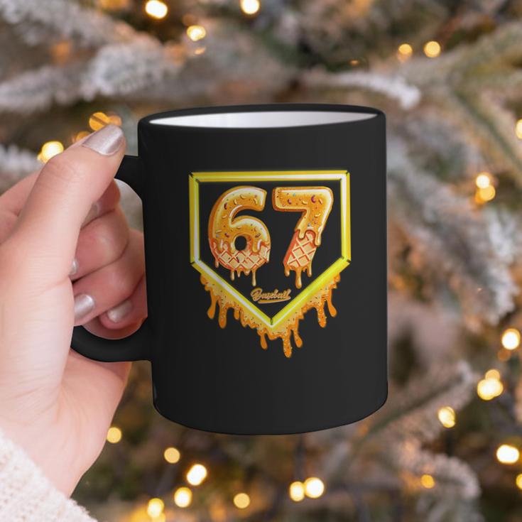 Six Seven 67 Meme Gen Alpha Slang Baseball 101 Graphic Print Coffee Mug Six Seven 67 Meme Gen Alpha Slang Baseball 101 Graphic Print Coffee Mug