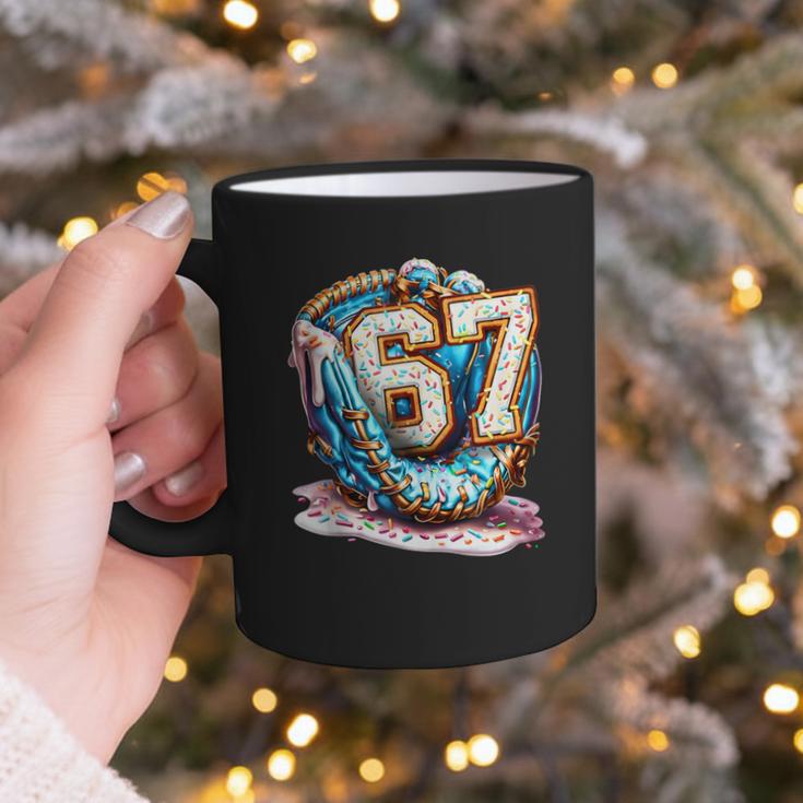Six Seven Baseball Lifestyle 67 Meme Gen Alpha Slang Graphic Print Coffee Mug