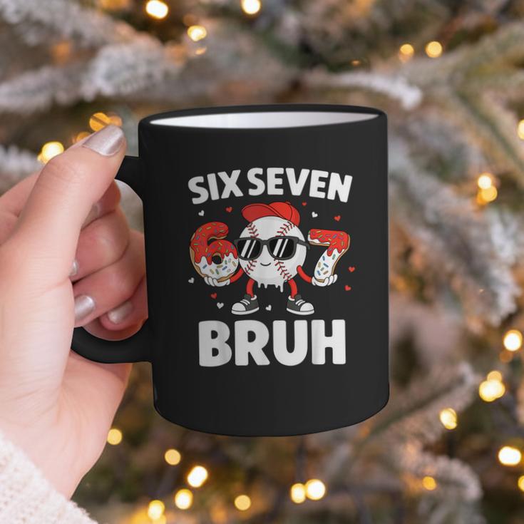 Six Seven Bruh Valentines Baseball Kids 67 Valentine Boys Graphic Print Coffee Mug Six Seven Bruh Valentines Baseball Kids 67 Valentine Boys Graphic Print Coffee Mug