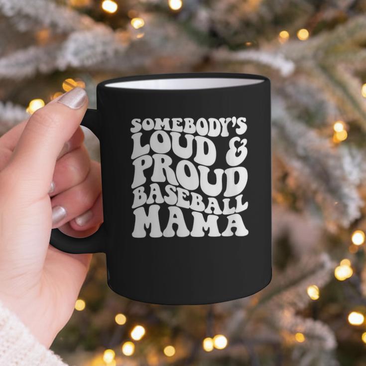 Somebody's Loud & Proud Baseball Mom Softball Baseball Lover Graphic Print Coffee Mug