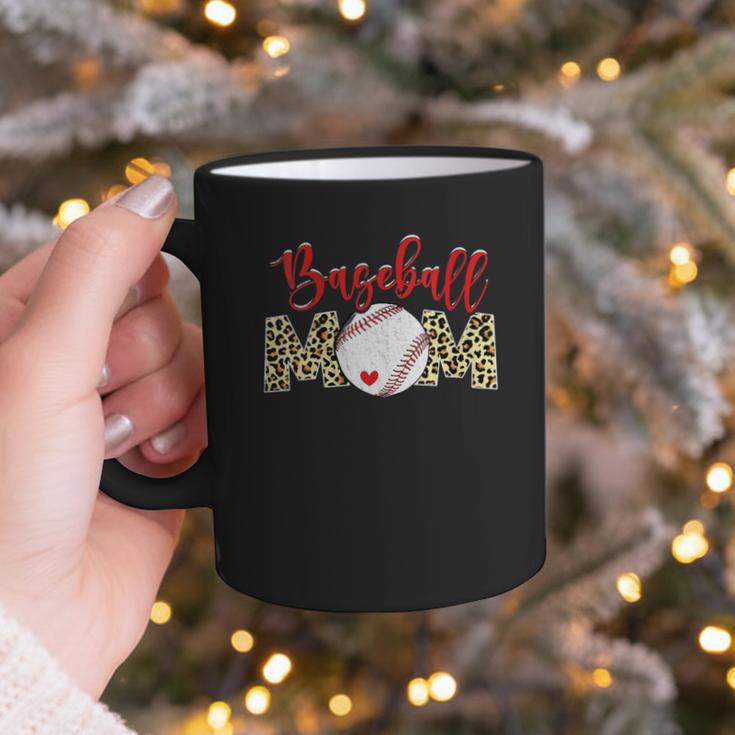 Sport Mom Leopard Mother's Day Baseball Mommy Mama Graphic Print Coffee Mug