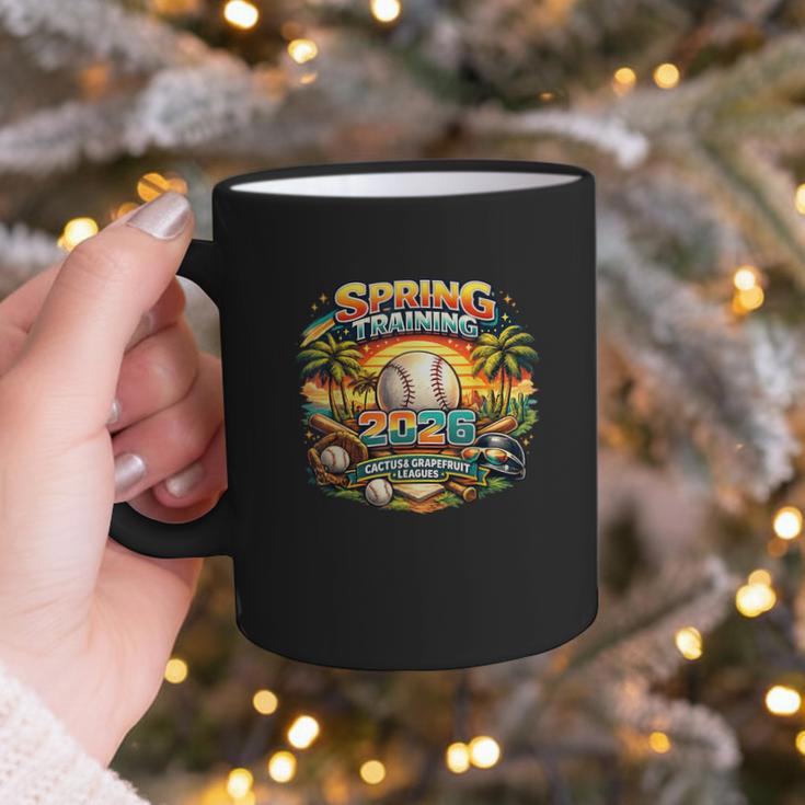 Spring Training 2026 Retro Baseball Palm Cactus Graphic Print Coffee Mug