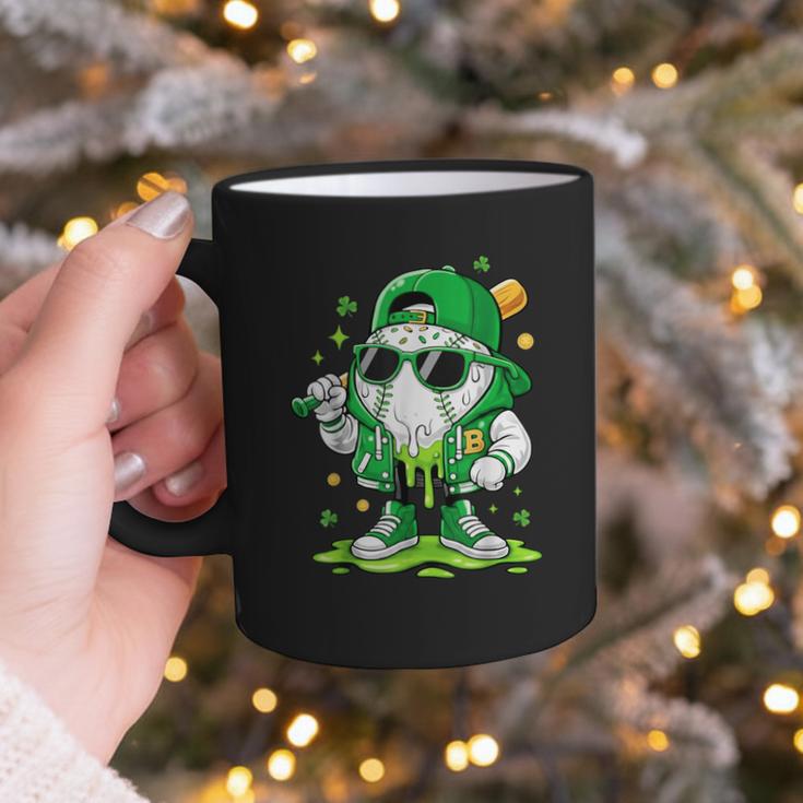 St Patrick Day Baseball Drip Ice Cream Men Boys Kids Graphic Print Coffee Mug St Patrick Day Baseball Drip Ice Cream Men Boys Kids Graphic Print Coffee Mug