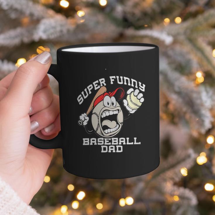 Super Baseball Dad Graphic Print Coffee Mug Super Baseball Dad Graphic Print Coffee Mug