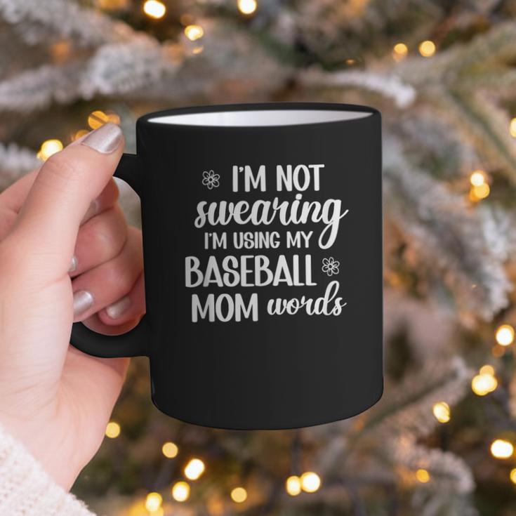 Using Baseball Mom Words Swearing Baseball Mom Sweary Graphic Print Coffee Mug