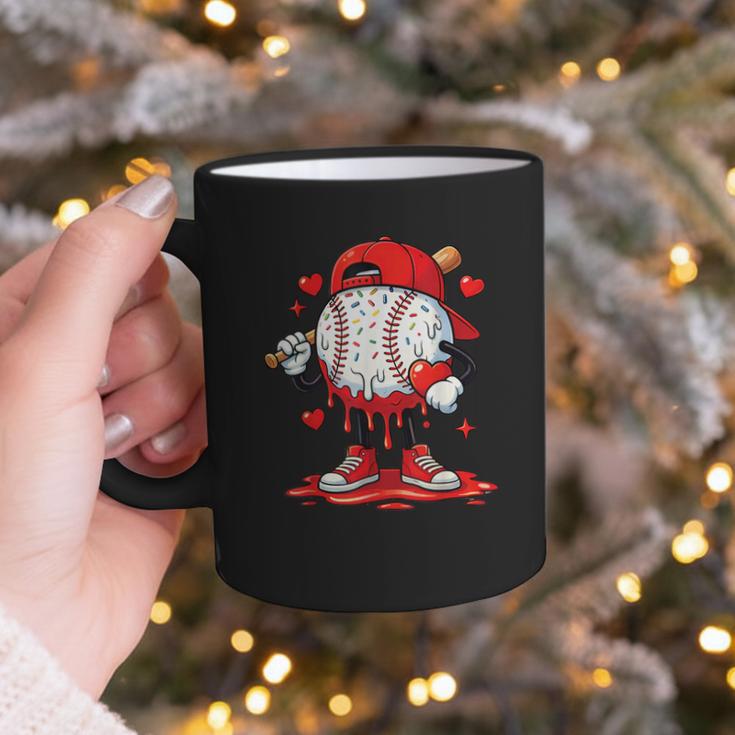 Valentine Baseball Drip Ice Cream Youth Boys Couples Graphic Print Coffee Mug Valentine Baseball Drip Ice Cream Youth Boys Couples Graphic Print Coffee Mug