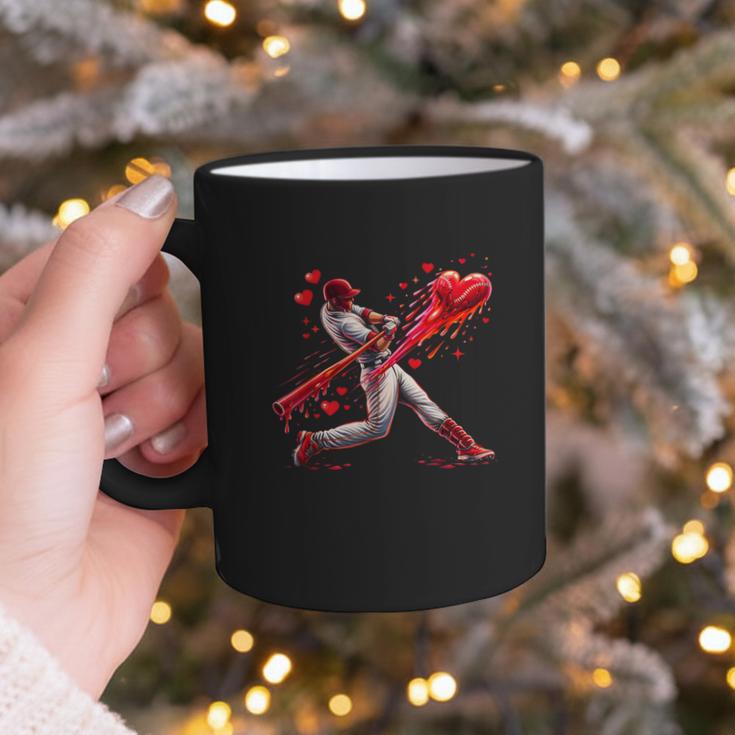 Valentine Baseball Player Drip Graphic Print Coffee Mug Valentine Baseball Player Drip Graphic Print Coffee Mug