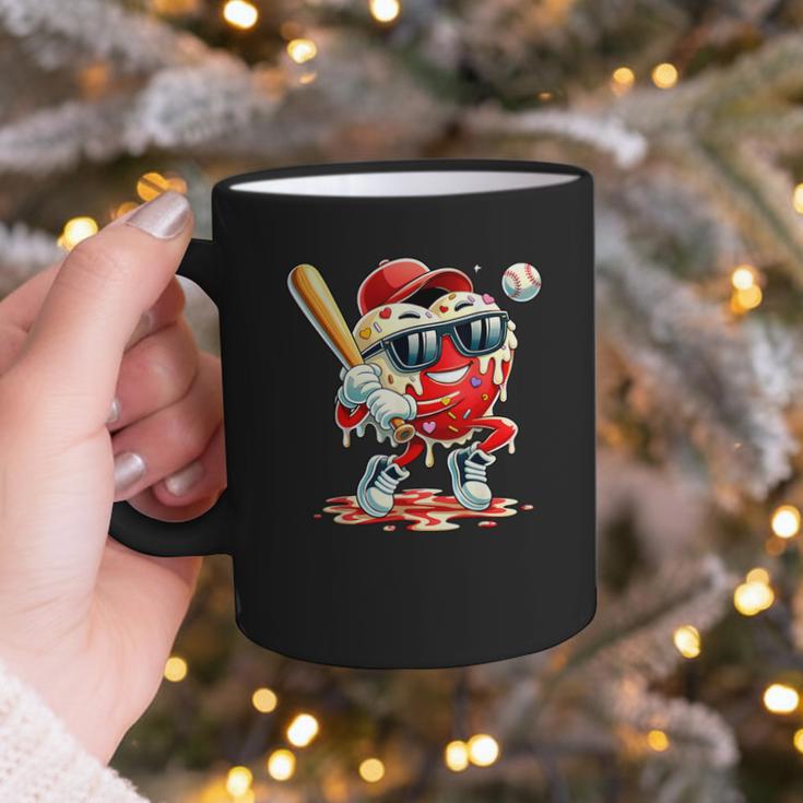 Valentines Day Heart Baseball Drip Ice Cream Boys Kids Men Graphic Print Coffee Mug Valentines Day Heart Baseball Drip Ice Cream Boys Kids Men Graphic Print Coffee Mug