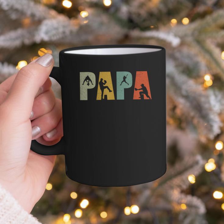 Vintage Baseball Dad Papa Fathers Day Graphic Print Coffee Mug Vintage Baseball Dad Papa Fathers Day Graphic Print Coffee Mug