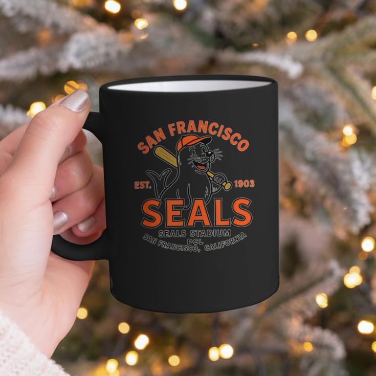 Vintage San Francisco Seals California Baseball Logo Graphic Print Coffee Mug Vintage San Francisco Seals California Baseball Logo Graphic Print Coffee Mug