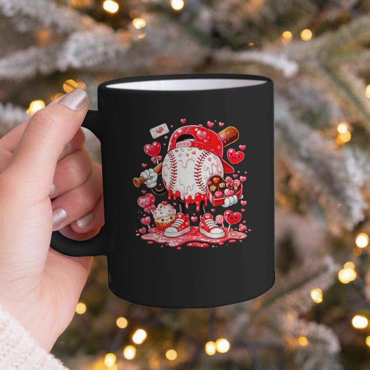 Women's Baseball Drip Ice Cream Boys Kids Youth Valentines Graphic Print Coffee Mug