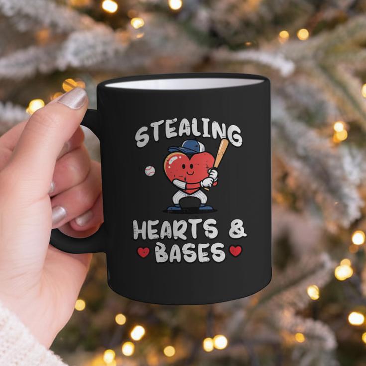 Women's Valentines Day Baseball Stealing Hearts Bases Boys Kids Men Graphic Print Coffee Mug Women's Valentines Day Baseball Stealing Hearts Bases Boys Kids Men Graphic Print Coffee Mug