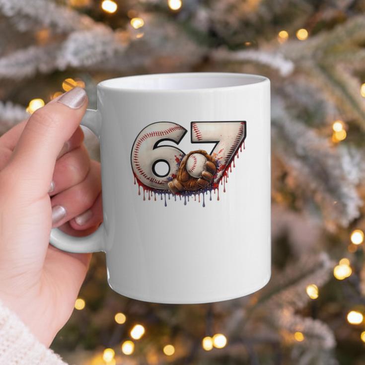6 7 Six Seven American Baseball Graphic Graphic Print Coffee Mug