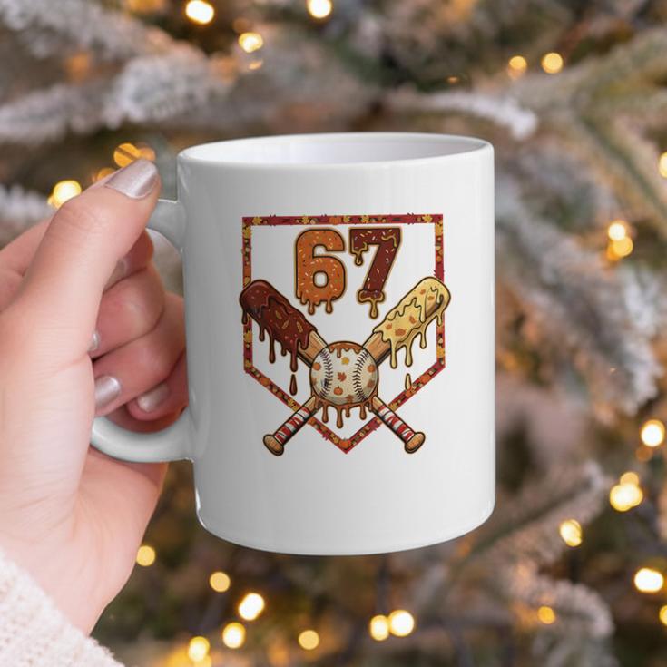67 Baseball Drip Thanksgiving Six Seven Boys Teens Kids Graphic Print Coffee Mug