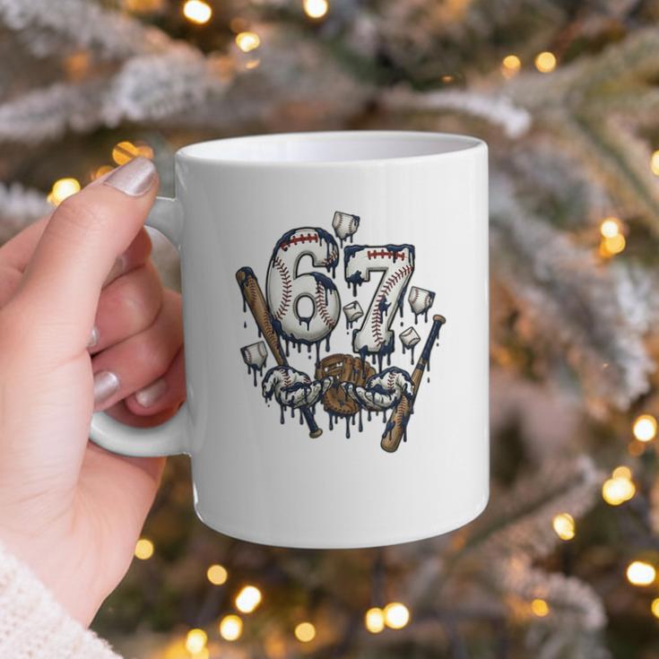 67 Baseball Six Seven Baseball 6 7 Kids Boys Girls Premium Tri-Blend Graphic Print Coffee Mug