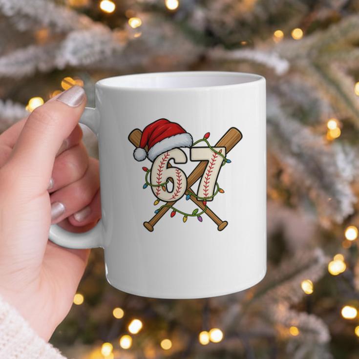 67 Baseball Xmas Lights Santa Hat Holiday Graphic Print Coffee Mug 67 Baseball Xmas Lights Santa Hat Holiday Graphic Print Coffee Mug