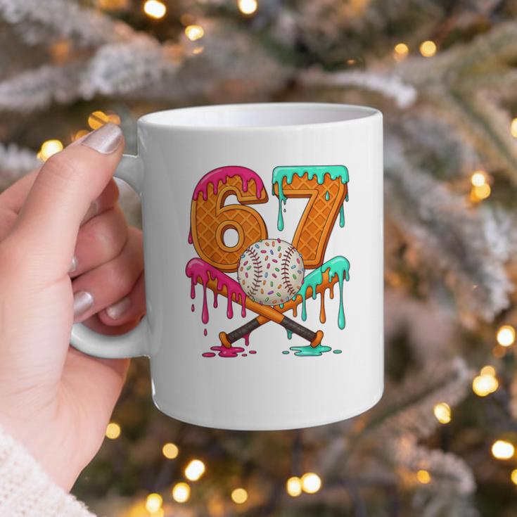 67 Ice Cream Drip Baseball Number 67 Player 67th Birthday Graphic Print Coffee Mug 67 Ice Cream Drip Baseball Number 67 Player 67th Birthday Graphic Print Coffee Mug